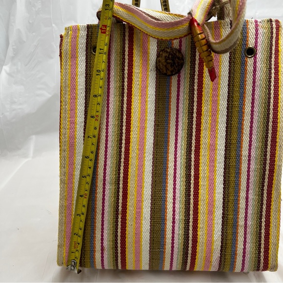 Red fish Designs Multi Stripe Tote Bags - Picture 12 of 13